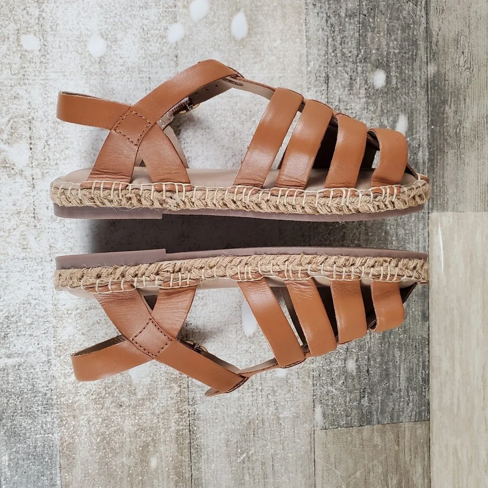 Sam Edelman Kora Kids‎ Sandal Sz 2 M Saddle Lea Leather Lightweight Super Comfy